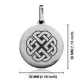 thumbnail image 2 of Stainless Steel Celtic Shield Knot Round Medallion Pendant Necklace, 2 of 3