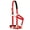 Red, variant on Weaver Leather Horse Padded Breakaway Adjustable Chin Throat Snap Halter Red