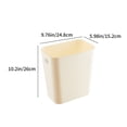 thumbnail image 3 of Chmadoxn Garbage Can, Trash Can Rectangular Open Top Waste Bin Suitable For Home Bathroom Kitchen Bedroom Office Waste Bin Modern Plastic Waste Bin rubbish bin, 3 of 7