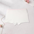 thumbnail image 4 of Ropa Interior de Color Sólido de Niñas Pantalones Cortos Respirables Y Cómodos para Niños Pantalones Cortos de Ángulo Plano de los Estudiantes, 4 of 7