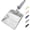 Grey, variant on Metal Cat Litter Scoop, Large Cat Scooper with Deep Shovel & Dual Sifting Holes for Fast & Precise Sifting, Space Aluminum Kitty Litter Scooper with Long Handle & Easy-to-Hang Hook - Grey