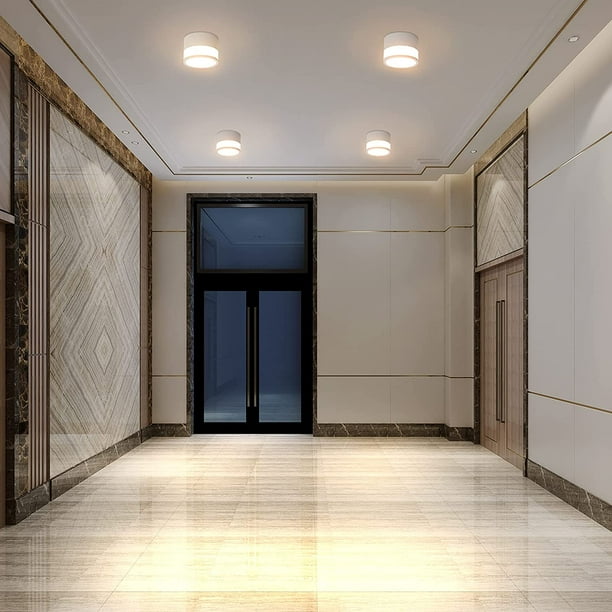 Lámpara De Techo LED Amarilla, Lámpara De Techo Redonda Moderna Lampara Para Balcon Dormitorio Pasillo 30 Cm 24 W Luz Blanca 91856347
