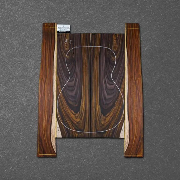 Mexican Cocobolo Acoustic Guitar Back and Sides Grand Concert (OO) Set – MCOO000627-5.5