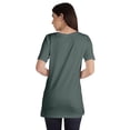 thumbnail image 3 of Inkmeso Plain Basic Tshirt Long Length Tee Short Sleeve Workout Top For Women, 3 of 9