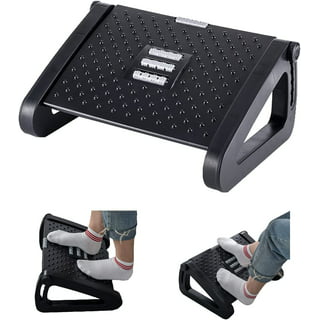 Foamula Heated Foot Rest for Under Desk at Work, Foot Stool Under Desk with  Ergonomic 55D High Rebound Memory Foam, 4 Heats and 2 Adjustable Heights