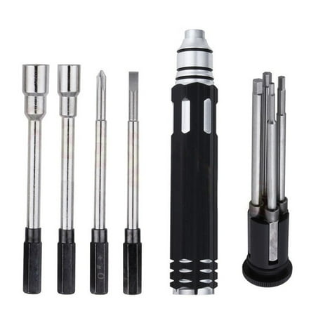 

FarDo 8 In 1 Multifunctional Screwdriver Comfortable Grip Repair Tools Different Specifications Screwdriver Set for RC Models