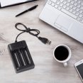 thumbnail image 4 of pitrice 1PC Battery Charger USB 3 Slot Universal Battery Charger Portable Rechargeable AA Battery Cell Fast Charging Station Stand, 4 of 6