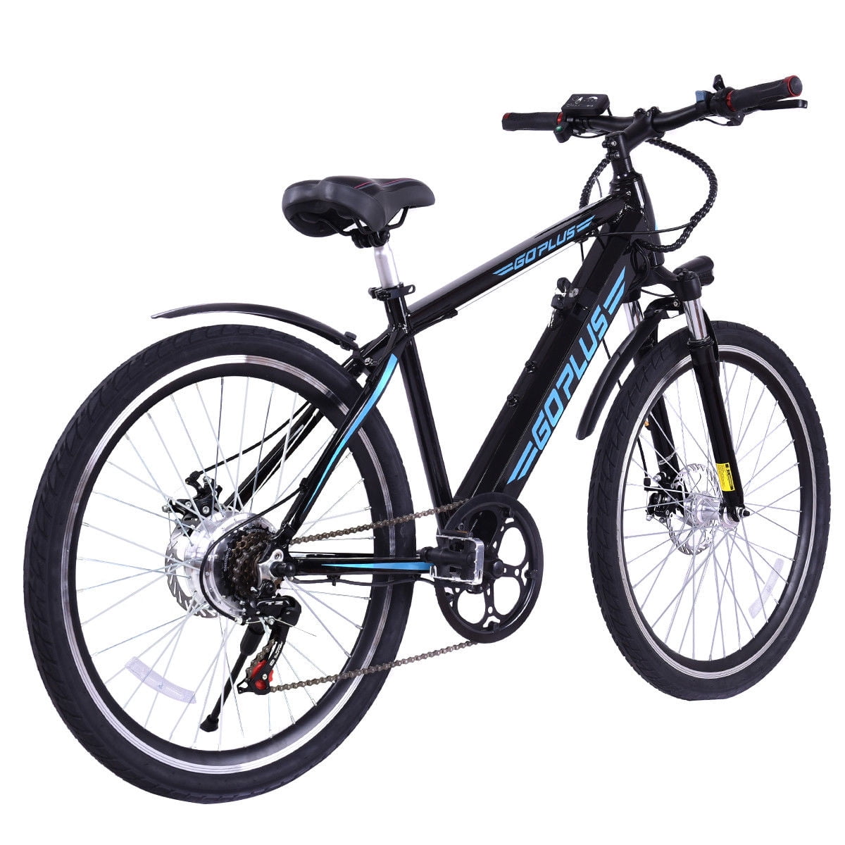goplus 250w 36v folding electric mountain bicycle ebike speed lithium battery