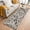 Black, variant on 2'x6' Rug Runners for Hallways Kitchen, Botanical Non Slip Entryway Beside Floor Carpet Runner, Vintage Mushroom Plant Herb Ferns Flower Washable Laundry Room Bedroom Throw Rugs Mat for Family Pet