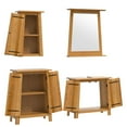thumbnail image 6 of vidaXL 4 Piece Bathroom Furniture Set Solid Wood Pine, 6 of 8