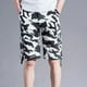 thumbnail image 2 of Pantalones cortos cargo para hombre, holgados, anchos, con botones, para hombre, con múltiples bolsillos, nuevos, de algodón, ropa pesada, pantalones cortos, cómodos, Y2k, 2 of 5