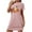 Pink, variant on Xfvqtps Womens Nightgown Cute Chest Print Pumpkin Cropped Short Sleeve Crewneck Solid Color Fashion Comfortable Pajamas Yellow