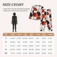 thumbnail image 4 of Pofeuu Modern Abstract Leaf Pattern Print Womens Pajamas Set Long Sleeve Sleepwear Button Down Nightwear Soft Pj Lounge Sets Button Down Pajamas Women-Small, 4 of 7