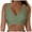 Z01-AG, variant on Gibobby Women's Triangle Bikini Top Push up Padded Halter String Bathing Suits Top Swim Bra(Green,S)
