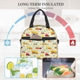 thumbnail image 4 of Naloa Heavy Equipment Print Lunch Bag for Women & Men Insulated Lunch Box or Cooler Lunch Tote Bags for Work, Travel, Outdoor, 4 of 5