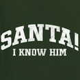 thumbnail image 6 of Wild Bobby Vintage Movie Quote Santa! I Know Him Men Long Sleeve Shirt, Forest Green, 3X-Large, 6 of 6