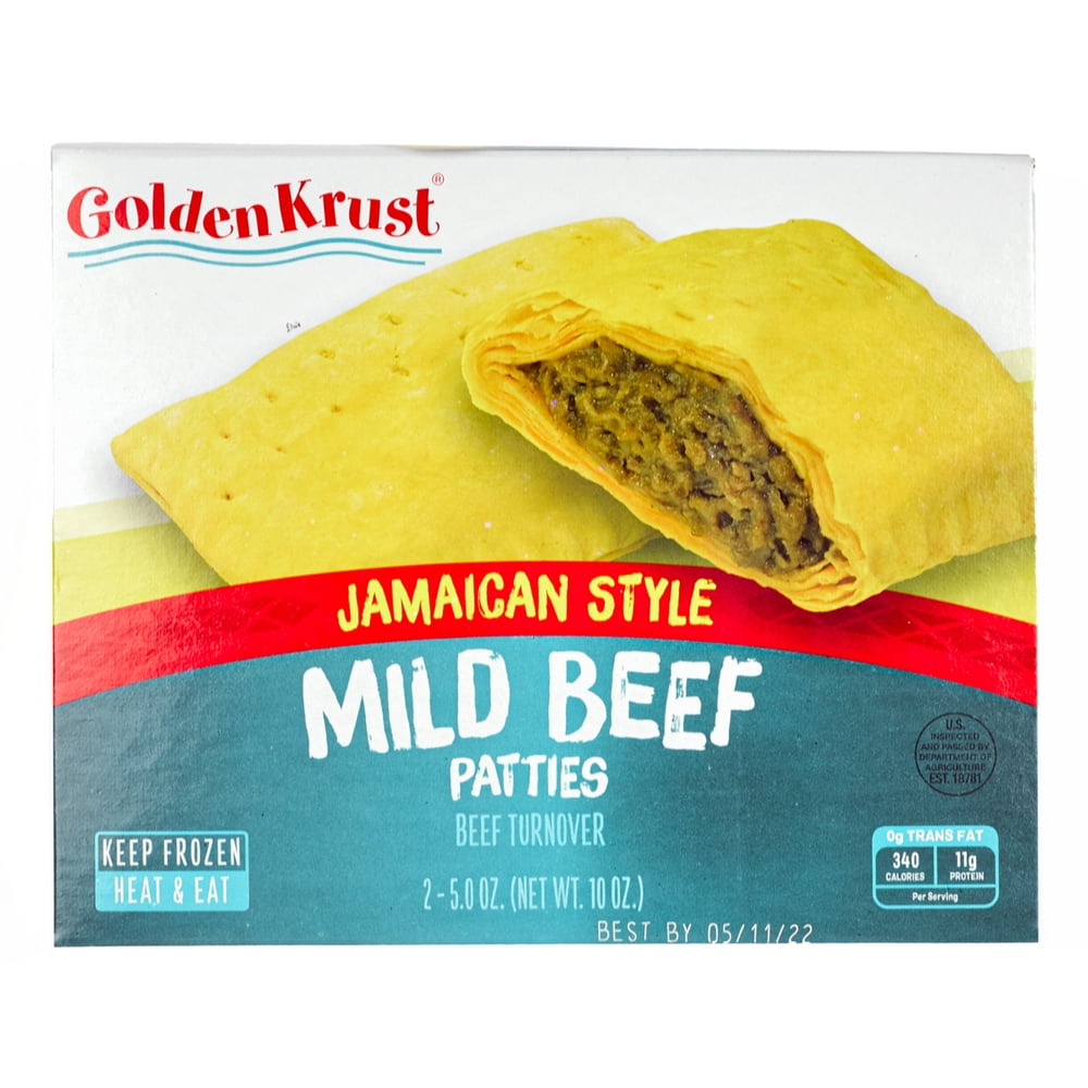 Golden Krust Mild Beef Jamaican Frozen Appetizer Patties, 1ct., 5oz