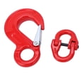 thumbnail image 4 of Gancho De Elevación, 3.15T Cojinete De Carga 35 Acero Al Molibdeno Cromado Gancho De Eslinga De Ojo Con Hebilla De Anillo Doble Para Transporte Portuario ANGGREK 3.15 Tons Lifting Hook, 4 of 8