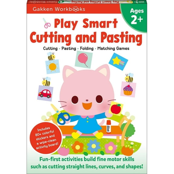 Play Smart Play Smart Cutting and Pasting Age 2 : Preschool Activity Workbook with Stickers for Toddlers Ages 2, 3, 4: Build Strong, (Paperback)