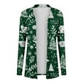 thumbnail image 4 of Mifsaly Womens Christmas Cardigan Lightweight Long Sleeve Open Front Xmas Print Cardigans Breathable Dressy Casual Flowy Outfits 2025 Festival Party Clothing, 4 of 4
