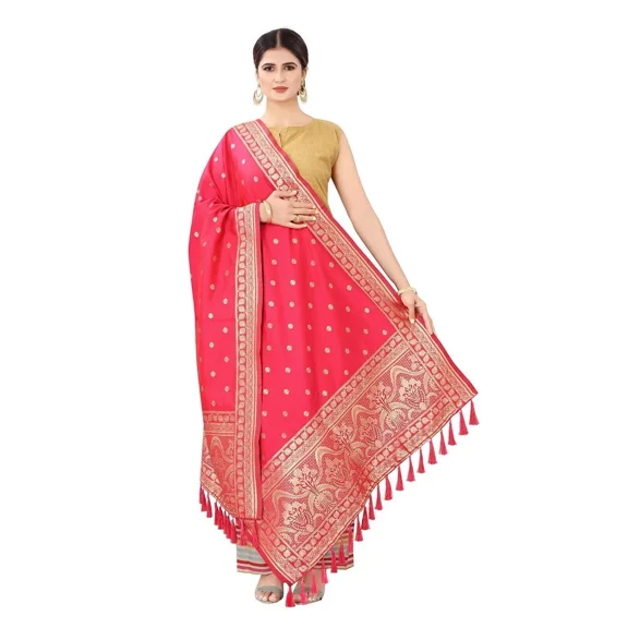 Women's Fancy Woven Banarasi Silk Dupatta