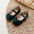 thumbnail image 7 of Quealent Toddler Flower Girl Dress Shoes - Girl Ballet Flats Party School Shoes Wedding Green for Size 6, 7 of 7
