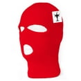 Face Ski Mask 3 Hole (More Colors), Red