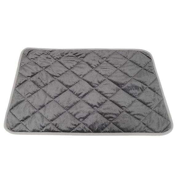 Xiao Hua Thermal Storage Warm Mat Pet Mattress Super Warm Pet Mat Suitable for Indoor and Outdoor Pets Non slip Bottom, 1 piece, gray 15.75 inches * 19.69 inches