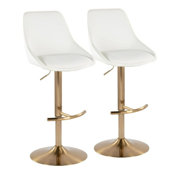 LumiSource Diana Adjustable Barstool - Set of 2