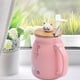 thumbnail image 5 of Strnek Taza de cerámica, Taza de cerámica de Gato Encantador con Cuchara y Tapa Café Agua Leche Taza de té para Drinkware Regalo Domitorio Oficina Uso en el hogar(01) Ecomeon  no, 5 of 6