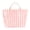 Pink, variant on Striped PVC Tote Bag Waterproof Glossy Large Capacity Beach Handbag for Women Shopping Travel Daily, Gift