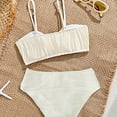 thumbnail image 4 of IFNWSV Girls Swimsuit Kids Summer Print Split Swimsuit Set for Decoration Swimsuit White 11-12Years, 4 of 7