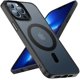 thumbnail image 3 of Mgnaooi Funda magnética para iPhone 12 Pro Max [prueba de caída de grado MIL y compatible con MagSafe] Parte trasera mate translúcida con teclas de aleación de aluminio, funda para teléfono 12 Pro Max, 3 of 4