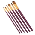 thumbnail image 1 of 6x Pinceles de , Pinceles para Acrílico, Acuarela, Maquillaje, Pintura, Suministros de Dibujo Púrpura perfecl Cepillo de pintura de nylon, 1 of 6
