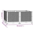 thumbnail image 4 of vidaXL Raised Bed 80x80x38 cm Polypropylene, 4 of 4
