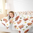 thumbnail image 3 of Erosebridal Cartoon Cute Capybara 7 Pieces Bedding Comforter Set,Cute Rodent Animals Full Bedding Set For Kids Teens Reversible, 3 of 7