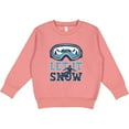 thumbnail image 2 of Inktastic Let It Snow Snowboarding Toddler Sweatshirt, 2 of 4