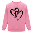 thumbnail image 6 of WREESH Mens Valentines Sweatshirts Graphic Oversized Sweatshirts Loose Casual Heart Printed Round Neck Pullover Tops Spring Shirt Pink, 6 of 6