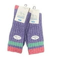 thumbnail image 4 of Sierra Socks Men and Women Twisted Marled Colorful Cotton Crew M5067 (Purple, One Size Large, Fits Men Shoe Size 10-13), 4 of 5