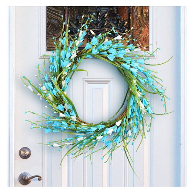 Artificial Flower Leaf Wreath Wall Window Door Hanging Home Wedding Decoration