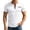 White, variant on Half Zip Short Sleeve Outdoor Casual Performance Tee For Daily Wear Mod Bod Tops 3XL