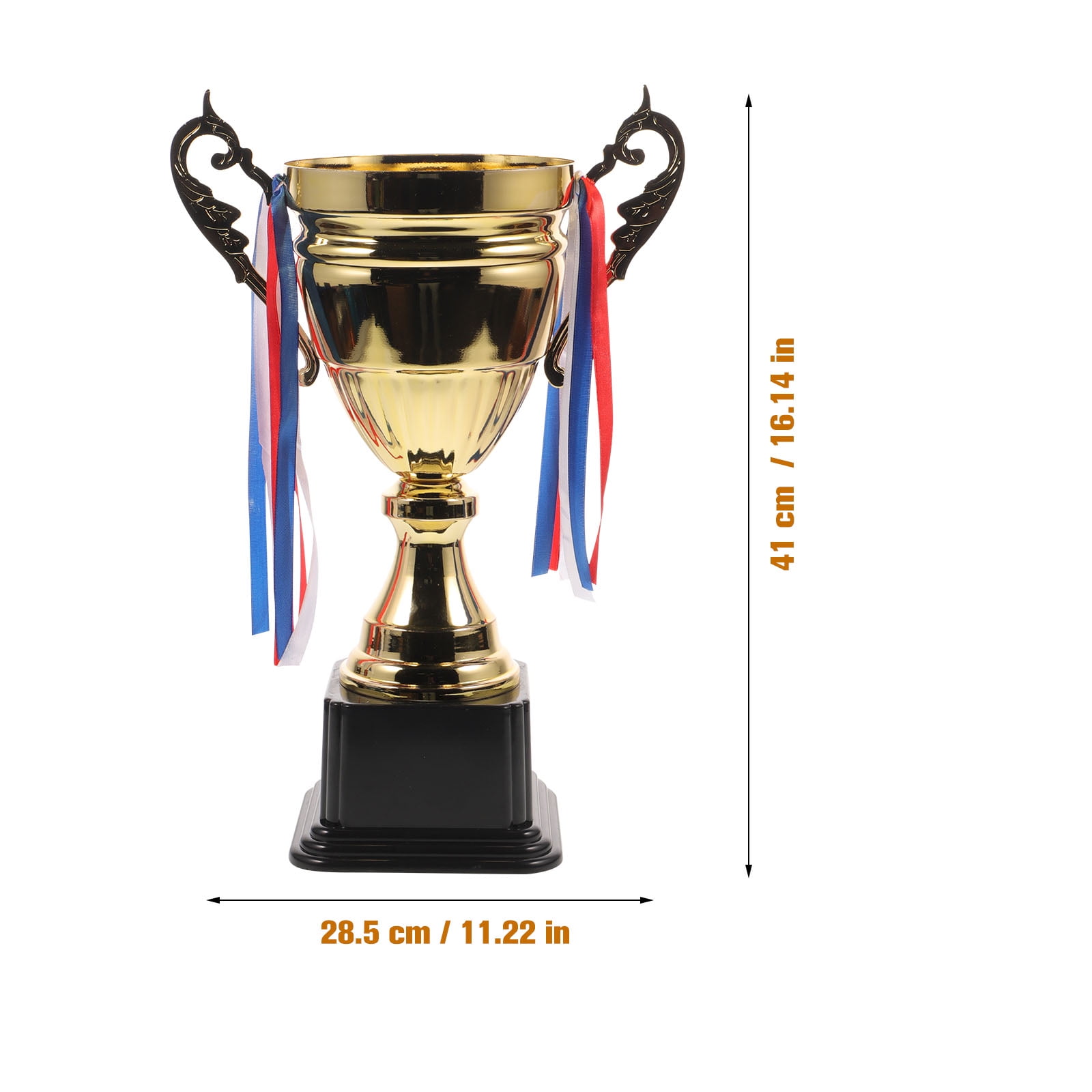 COSMOBETTY Trophy Cup Plastic Black Award For School Tournaments 1Pcs
