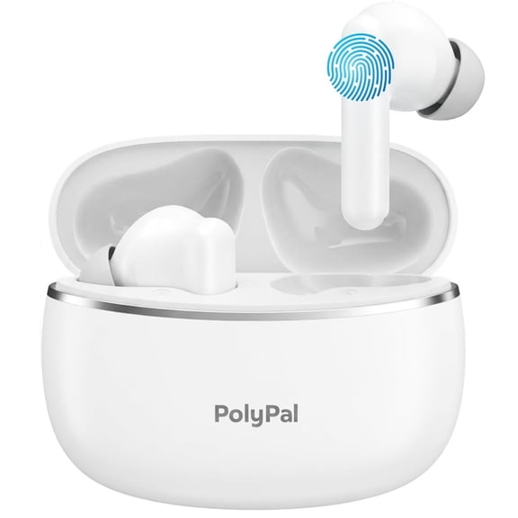 Restored Timekettle Polypal P1 AI Translator Earbuds, Real-Time 138 Languages 7-in-1 Bluetooth Speech & Video Translation Earbuds for Travel Business Learning, White