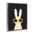 thumbnail image 3 of Stupell Industries Eclectic Rabbit with Star Glasses Gray Floating Frame Canvas Art, 17 x 21, by Jessica Beck, 3 of 8