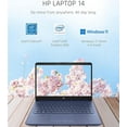 thumbnail image 3 of HP 14 Business Laptop, 14" HD Display, Intel Quad-Core N4120 Processor, 8GB RAM, 64GB eMMC, Wi-Fi, HDMI, Webcam, Windows 11, Blue, 3 of 8
