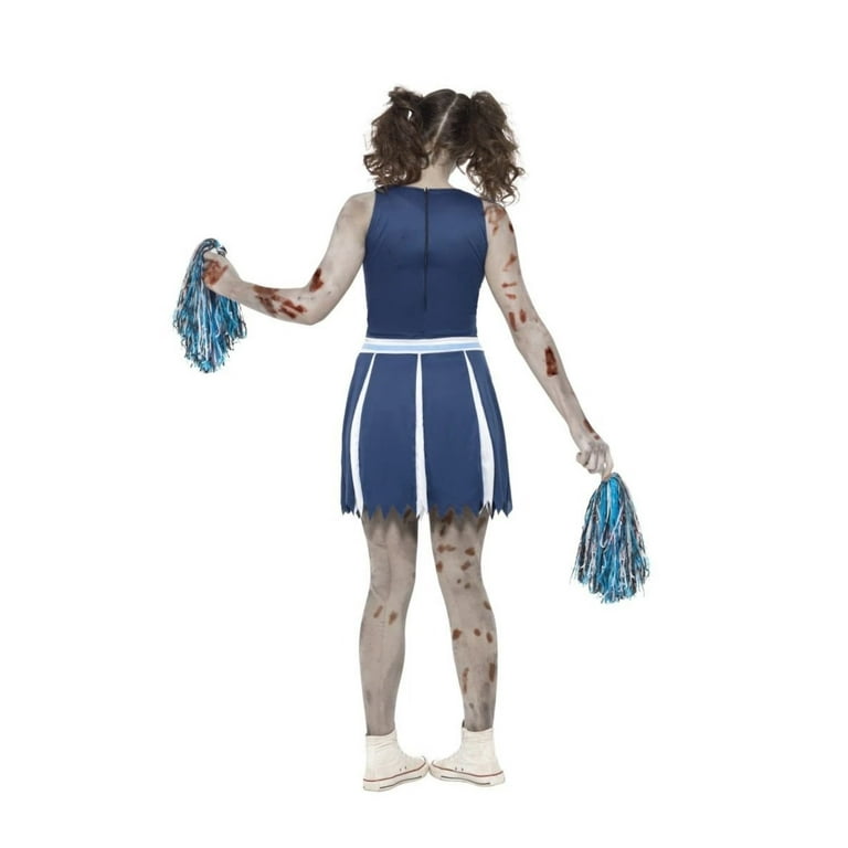 Cheerleader Costume Small / White/Blue