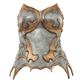 thumbnail image 1 of Corset Fantasía Plateado Cosplay Guerrera Mujer, 1 of 2