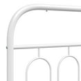 thumbnail image 7 of vidaXL Metal Bed Frame without Mattress with Headboard White 76"x79.9", 7 of 7