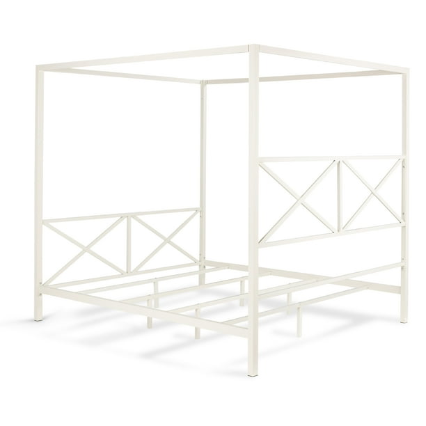 Best Choice Products 4Post Queen Size Modern Metal Canopy Bed w