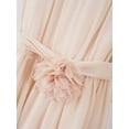 thumbnail image 5 of inhzoy Girls Ruched Chiffon Pageant Dress Sleeveless Belted Casual Dresses, 5 of 5
